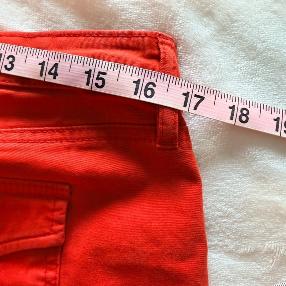 Banana Republic Red Cargo Shorts Womens Size 8 Cotton Stretch Casual - Picture 8 of 10